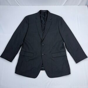 Banana Republic Blazer Slim Fit Mens 44 Dark Gray Jacket Sport Coat 2-Button